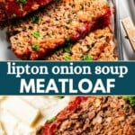 Lipton Meatloaf Pinterest image.