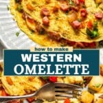 Western Omelette Long Pinterest image.