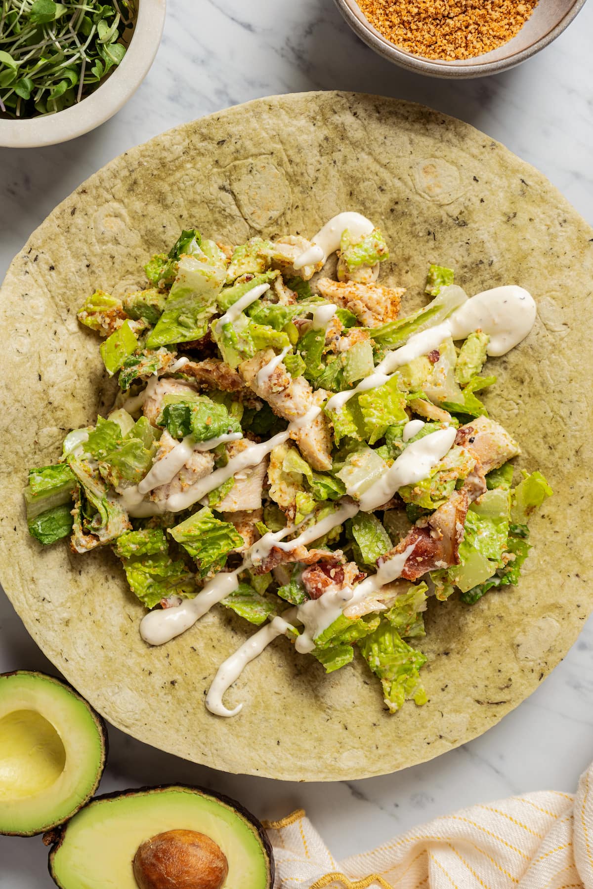 Chicken Caesar Wraps | Diethood