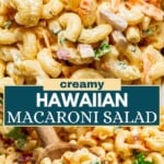 Hawaiian Macaroni salad Pinterest image.