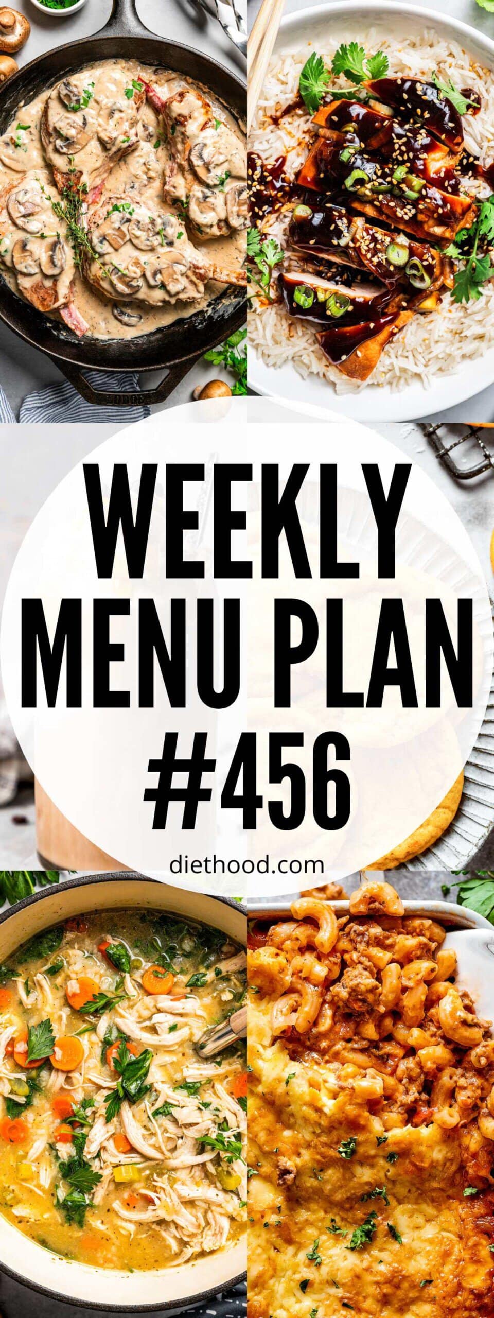 Weekly Menu Plan 456 | Diethood