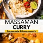 Massaman curry Pinterest image.