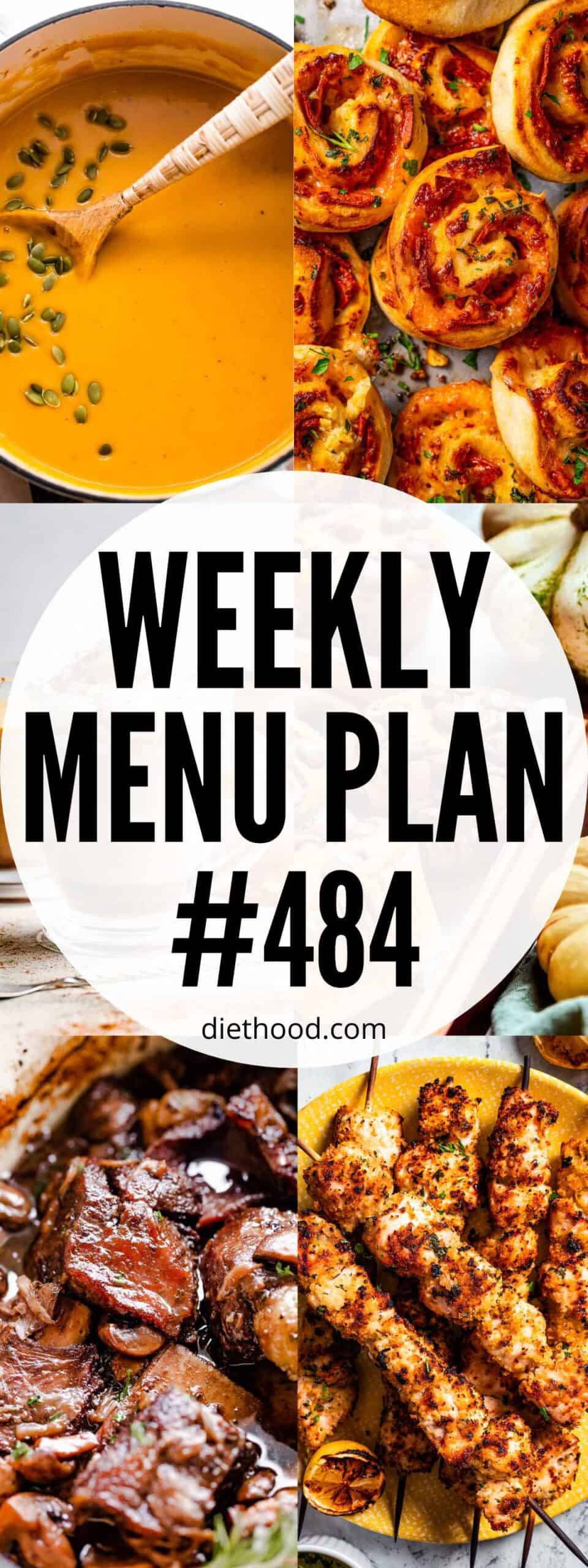 Weekly Menu Plan 484 | Diethood