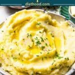 Buttermilk Mashed Potato Pinterest image.