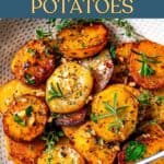 Melting potatoes Pinterest image.