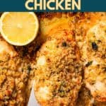 Parmesan Crusted Chicken social media image.