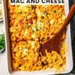 Buffalo mac cheese social media sharing image.