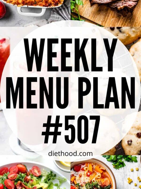 Menu Plan 507 Collage with text overlay.