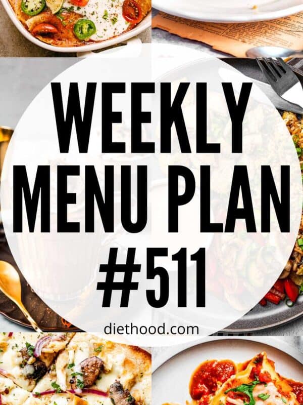 Menu Plan 511 collage with text overlay.