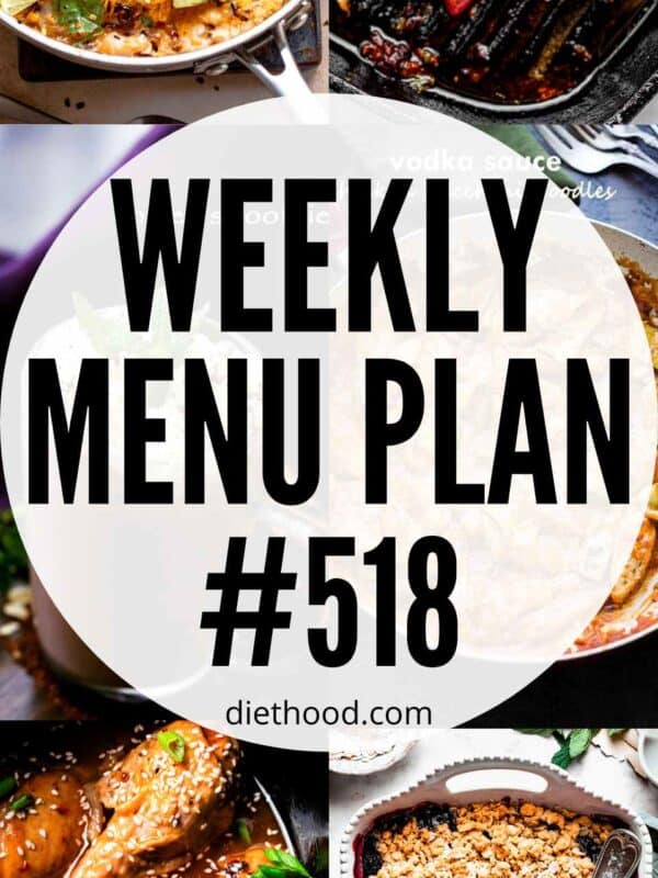 Menu Plan 518 collage with text overlay.
