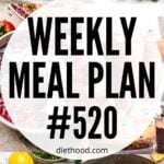 Meal plan 520 collage with text overlay.