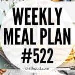 Meal plan 522 collage with text overlay.