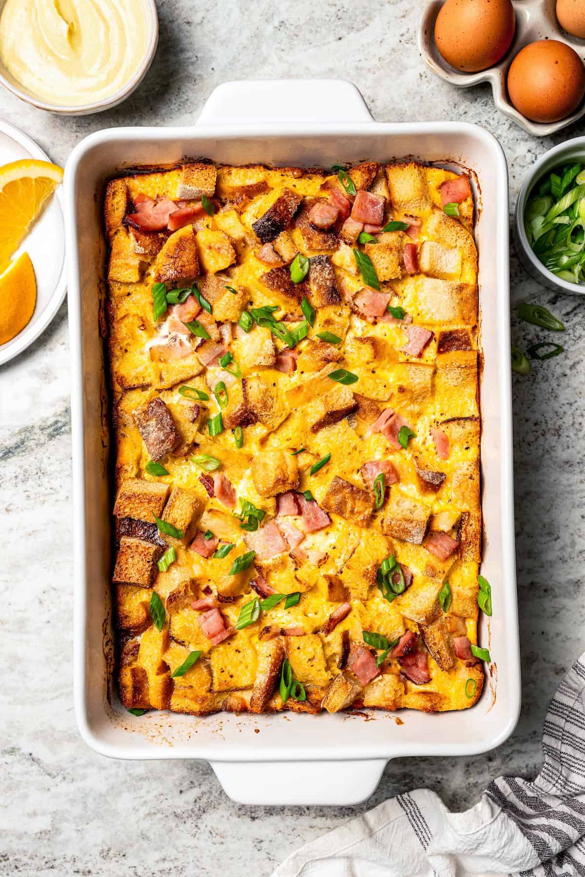 Baked Eggs Benedict casserole.